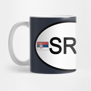 Serbia car country code Mug